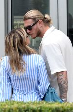 Pregnant DILETTA LEOTTA and Loris Karius Out with Their Dog in Milan 06/06/2023