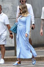 Pregnant DILETTA LEOTTA and Loris Karius Out with Their Dog in Milan 06/06/2023