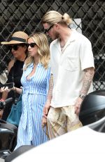 Pregnant DILETTA LEOTTA and Loris Karius Out with Their Dog in Milan 06/06/2023