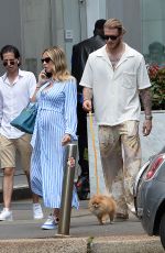 Pregnant DILETTA LEOTTA and Loris Karius Out with Their Dog in Milan 06/06/2023