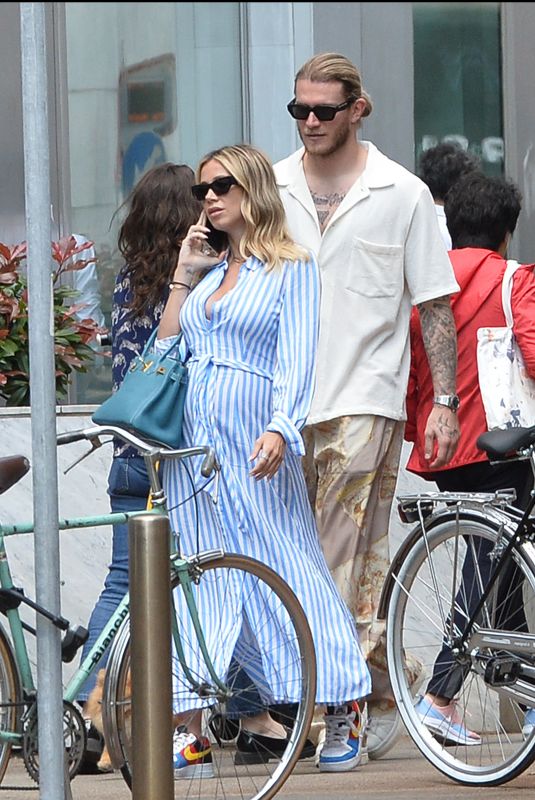 Pregnant DILETTA LEOTTA and Loris Karius Out with Their Dog in Milan 06/06/2023