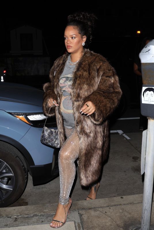 Pregnant RIHANNA Arrives at Giorgio Baldi in Santa Monica 06/02/2023