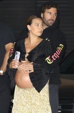 Pregnant TIA BLANCO Out for Dinner at Nobu in Malibu 06/21/2023