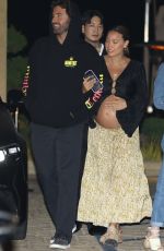 Pregnant TIA BLANCO Out for Dinner at Nobu in Malibu 06/21/2023