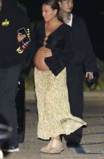 Pregnant TIA BLANCO Out for Dinner at Nobu in Malibu 06/21/2023