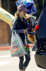 RENEE ZELLWEGER Shopping for Balloons and Party Supplies at Party City in Los Angeles 06/26/2023