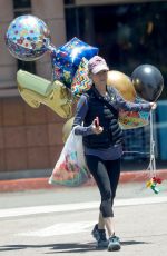 RENEE ZELLWEGER Shopping for Balloons and Party Supplies at Party City in Los Angeles 06/26/2023
