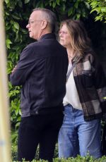 RITA WILSON and Tom Hanks Out for Dinner at Maria Shriver