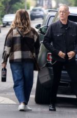 RITA WILSON and Tom Hanks Out for Dinner at Maria Shriver