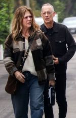 RITA WILSON and Tom Hanks Out for Dinner at Maria Shriver