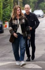 RITA WILSON and Tom Hanks Out for Dinner at Maria Shriver
