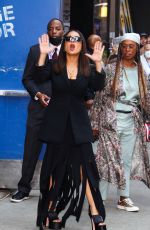 SALMA HAYEK Aarrives at Good Morning America in New york 06/14/2023