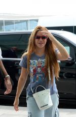 SHAKIRA Arrives at airport in Barcelona 06/07/2023