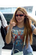SHAKIRA Arrives at airport in Barcelona 06/07/2023
