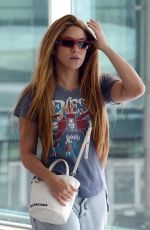 SHAKIRA Arrives at airport in Barcelona 06/07/2023