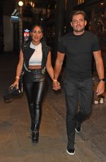 SOPHIE KASAEI and Jordan Brooks Night Out in London 06/05/2023