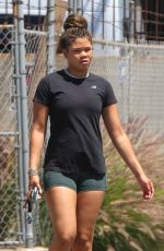 STORM REID Leaves a Gym in Los Angeles 06/20/2023