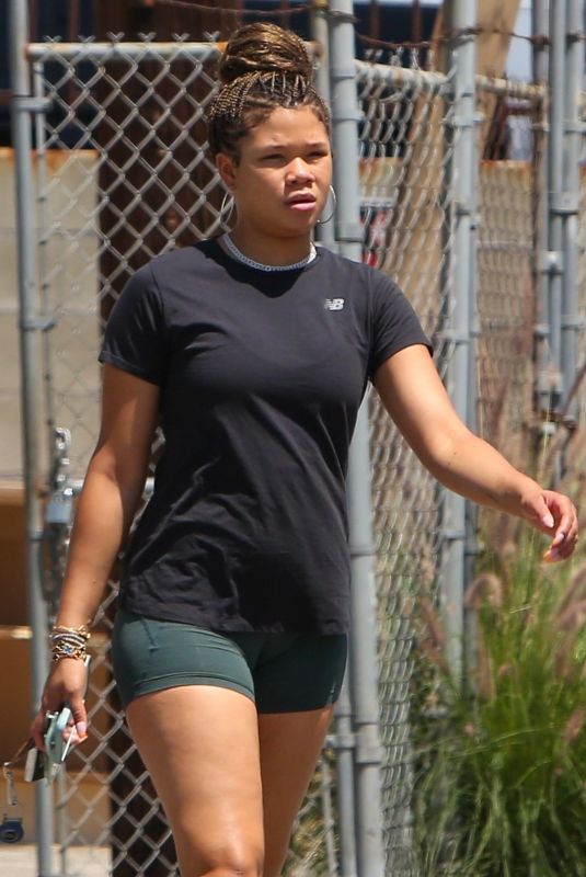STORM REID Leaves a Gym in Los Angeles 06/20/2023