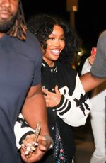 SZA Arrives at La Girafe Restaurant in Paris 06/04/2023