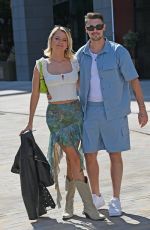 TASHA GHOURI and Andrew Le Page Leave sMenagerie Bar and Restaurant in Manchester 06/04/2023