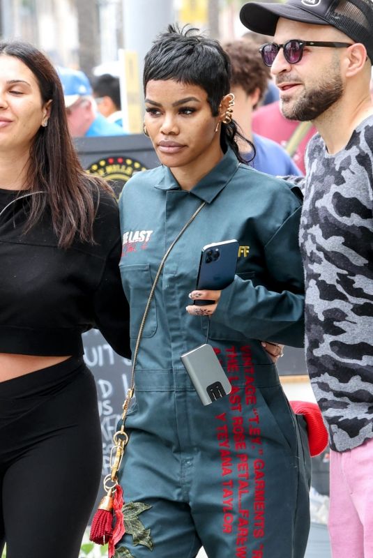 TEYANA TAYLOR at Rodeo Drive Car Show and Shopping at Goyard Store 06/18/2023