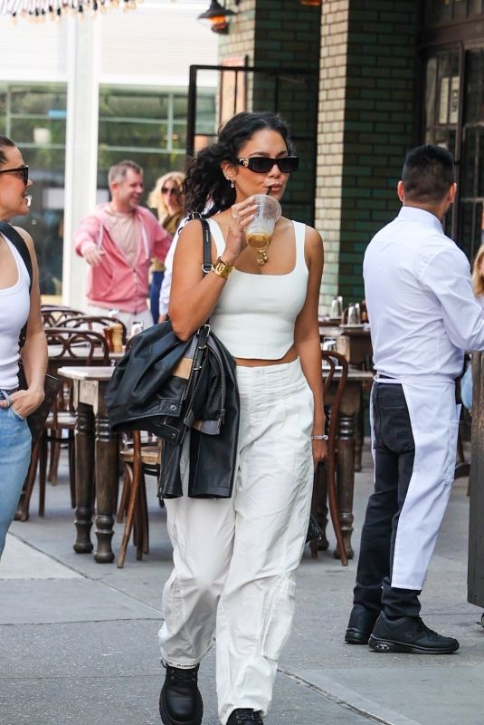 VANESSA HUDGENS Out for Iced Coffee in New York 06/09/2023