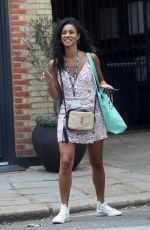 VICK HOPE Heading to a Studio in London 06/19/2023