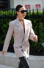 VICTORIA BECKHAM Leaves La Reserve Hotel in Paris 06/27/2023