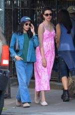 ZOE KRAVITZ and MARGARET QUALLEY Out for Dinner in New York 05/29/2023