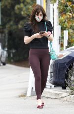 ZOOEY DESCHANEL at Caffe Luxxe in Brentwood