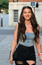 ABIGAIL RAWLINGS Arrives at Kiss Summer Soiree 2.0 at Sabine Rooftop Bar in London 07/07/2023