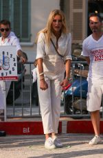 ADRIANA KAREMBEU at Petanque Tournament at Place des Lices in Saint Tropez 07/17/2023