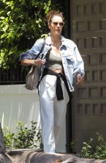ALESSANDRA AMBROSIO Heading to LAX Airport 07/01/2023
