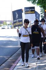 ALEXANDRA SHIPP at Sag-aftra and Wga Strike in Los Angeles 07/27/2023