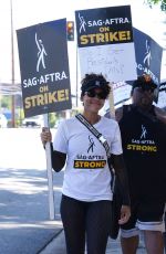 ALEXANDRA SHIPP at Sag-aftra and Wga Strike in Los Angeles 07/27/2023
