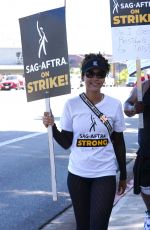 ALEXANDRA SHIPP at Sag-aftra and Wga Strike in Los Angeles 07/27/2023