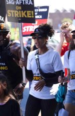 ALEXANDRA SHIPP at Sag-aftra and Wga Strike in Los Angeles 07/27/2023