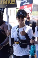 ALEXANDRA SHIPP at Sag-aftra and Wga Strike in Los Angeles 07/27/2023