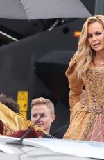AMANDA HOLDEN Dressed as a Princess Filming an Advert for a Mobile Phone Game in London 07/04/2023