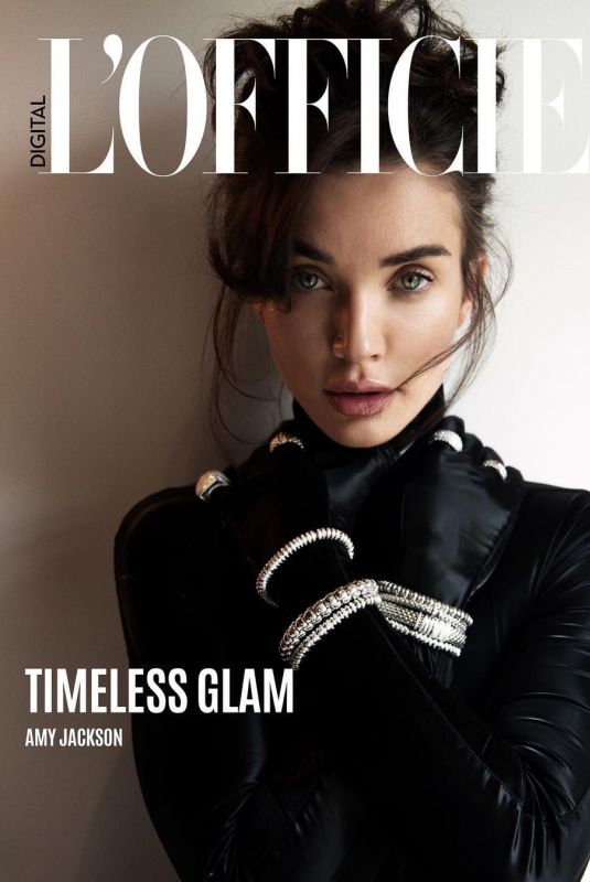 AMY JACKSON on the Cover of L’officiel UK, July 2023