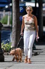 AMY ROBACH Out with Her Dog in New York 07/23/2023
