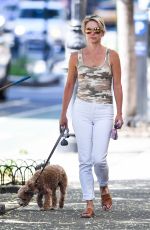 AMY ROBACH Out with Her Dog in New York 07/23/2023