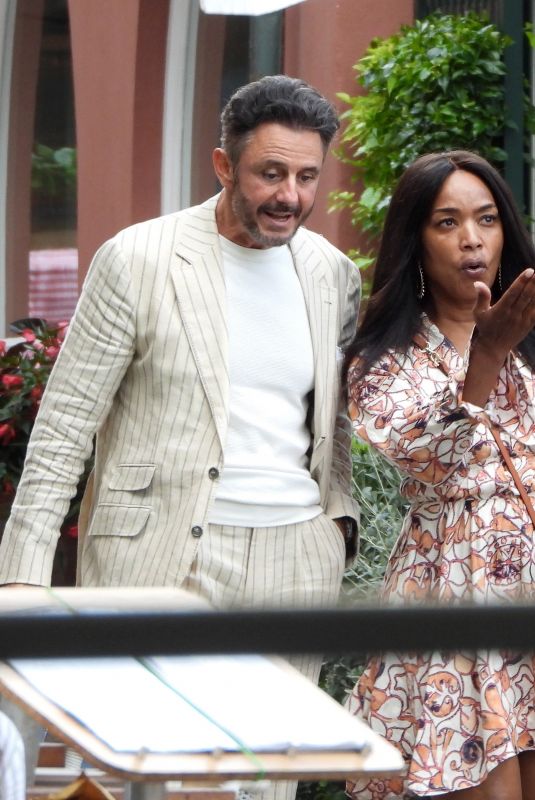 ANGELA BASSETT Out for Dinner with Friends in Portofino 07/06/2023