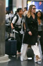 ANGELINA JOLIE Arrives at JFK Airport in New York 07/15/2023