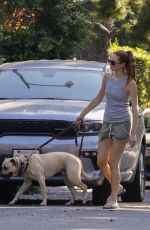 ANNA OSCEOLA Out with Her Dog in Los Feliz 07/28/2023