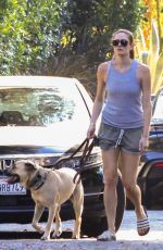 ANNA OSCEOLA Out with Her Dog in Los Feliz 07/28/2023