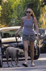 ANNA OSCEOLA Out with Her Dog in Los Feliz 07/28/2023