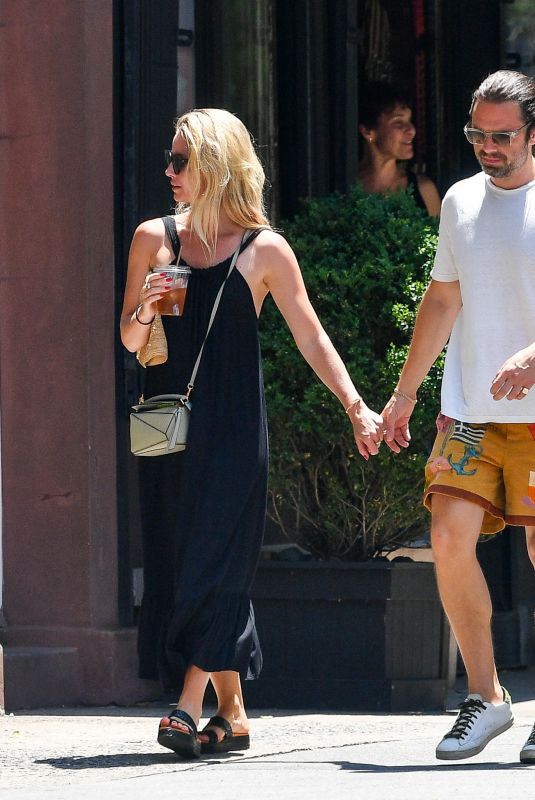 ANNABELLE WALLIS and Sebastian Stan Out in New York 07/05/2023