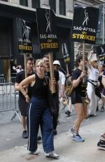 ANNASOPHIA ROBB at SAG-AFTRA Picket Line at Netflix Offices in New York 07/20/2023