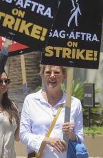 ANNETTE BENING Supporting SAG Strike at Paramount in Hollywood 07/21/2023